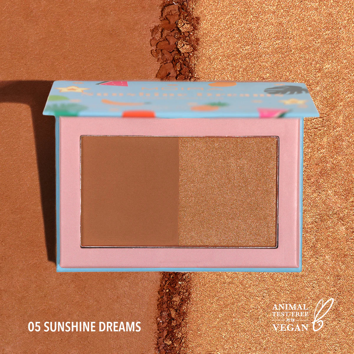 Moira Dual bronzer palette-SUNSHINE DREAMS - بلاشر